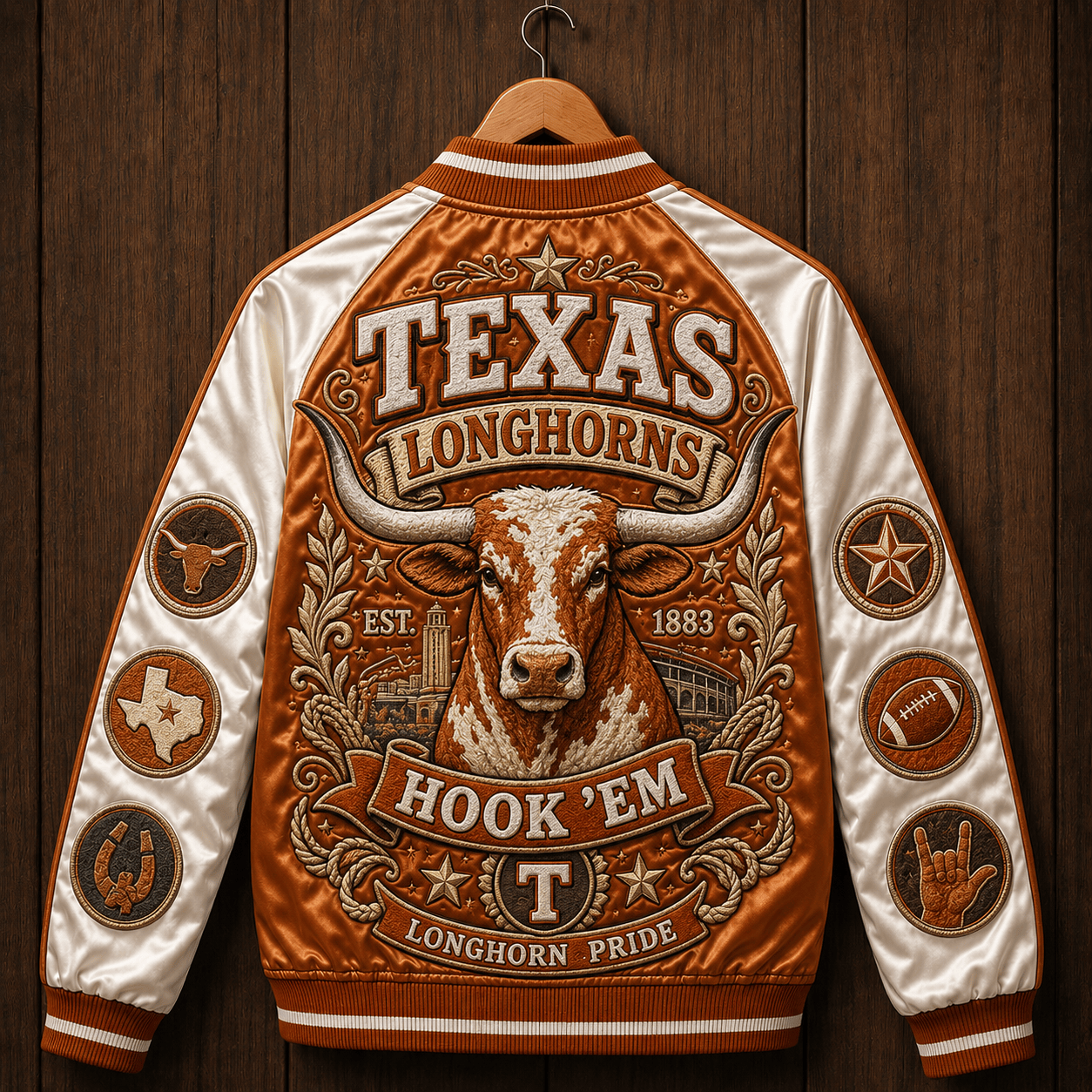 PREMIUM TLS SATIN BASEBALL JACKET NTNA