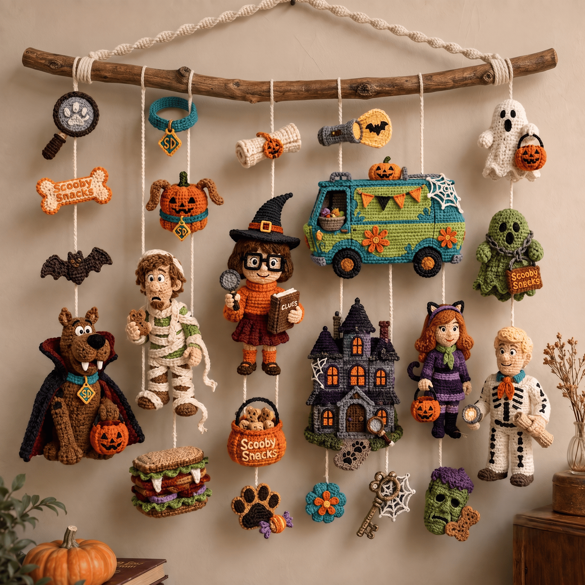 SCBD Halloween Crochet Wall Hanging HTTT