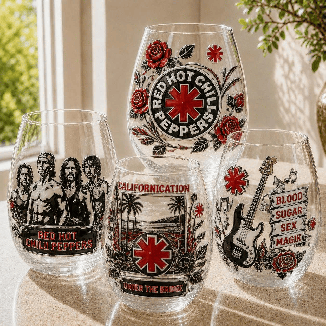 Premium RHCP Wine Glass Cup TTN