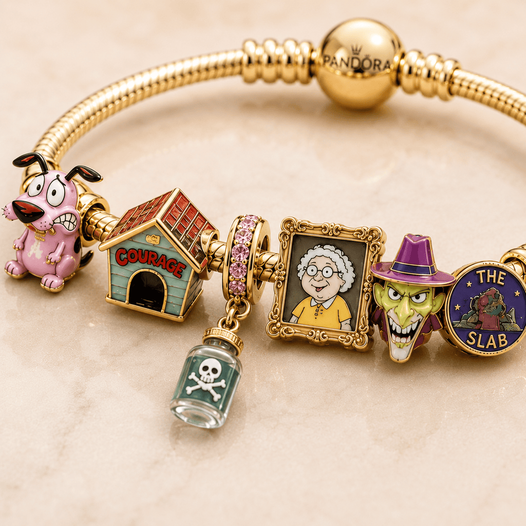 CCD Gold Charm Bracelet Set PTT