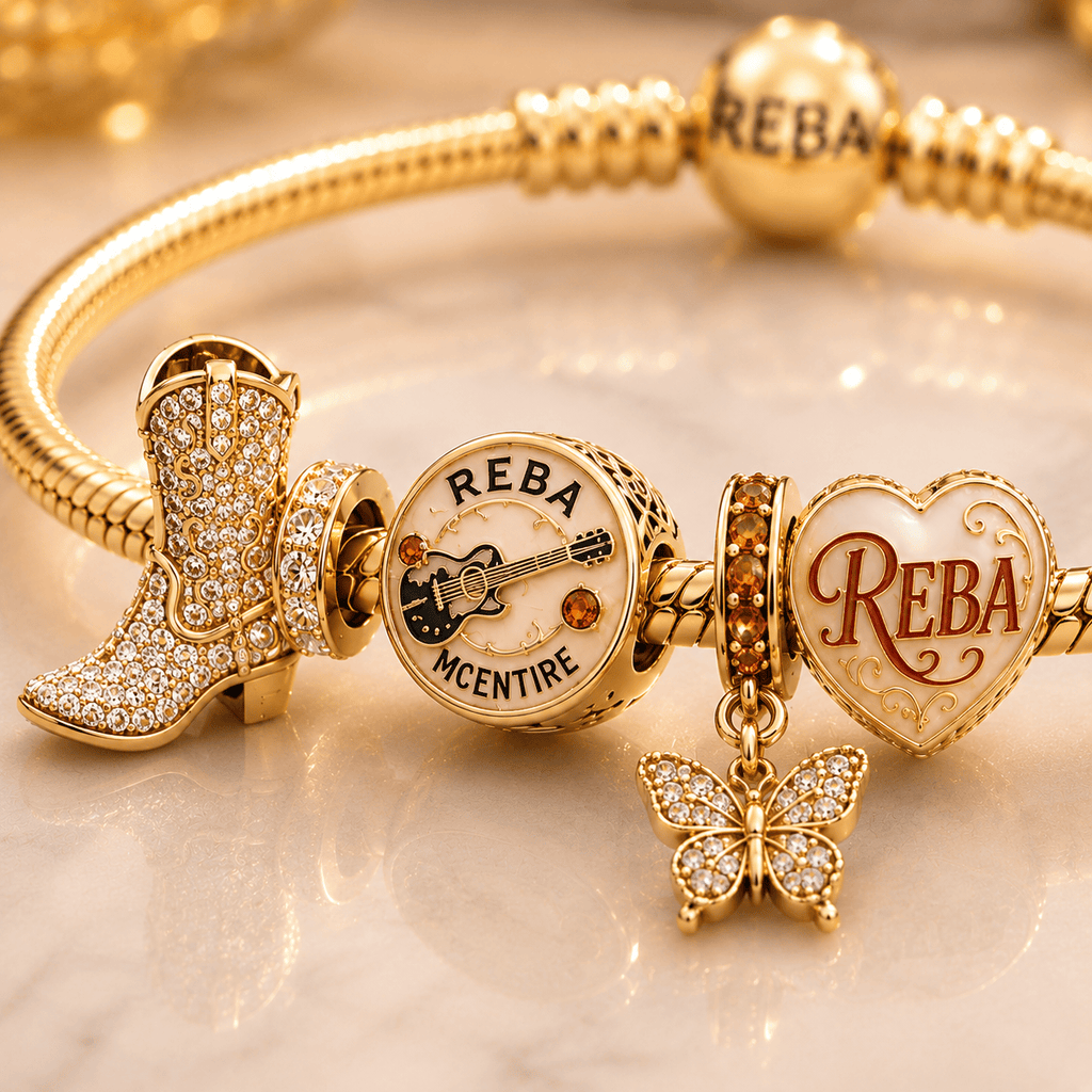 RME Gold Charm Bracelet Set VTH