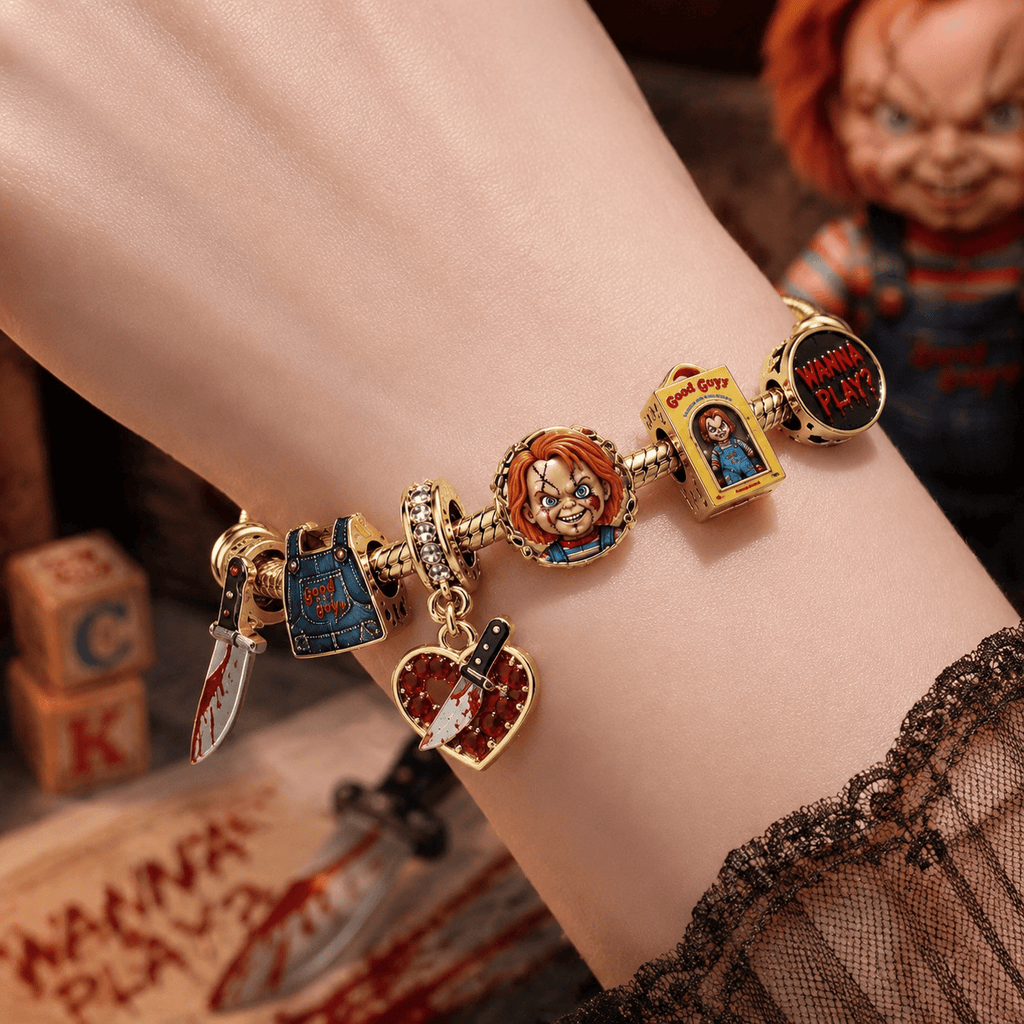 CKY Gold Charm Bracelet Set TTN